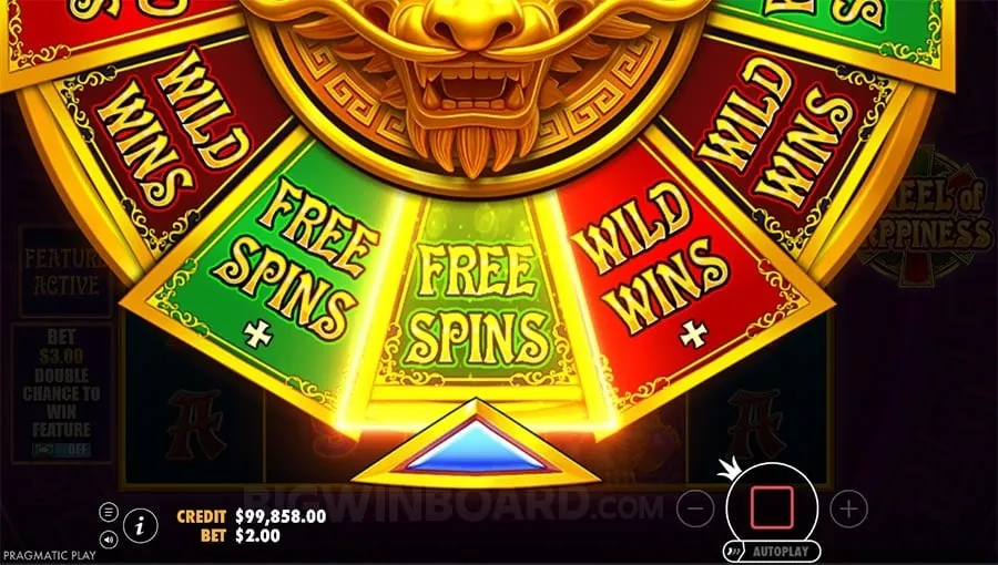 Golden Dragon's Fortune slot game with a majestic dragon and sparkling gold coins